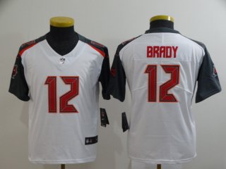 Buccaneers-12-Tom-Brady-White-Youth-Vapor-Untouchable-Limited-Jersey