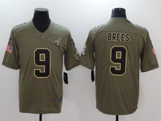 Nike-Saints-9-Drew-Brees-Olive-Salute-To-Service-Limited-Jersey
