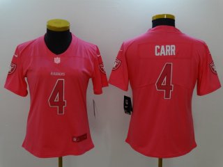 Nike-Raiders-4-Derek-Carr-Pink-Fashion-Women-Limited-Jersey