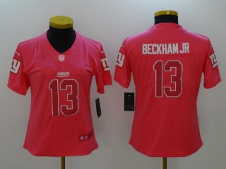 Nike-Giants-13-Odell-Beckham-Jr-Pink-Fashion-Women-Limited-Jersey