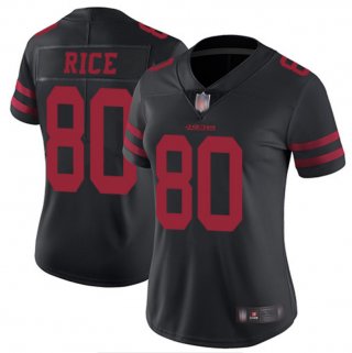 Nike-49ers-80-Jerry-Rice-Black-Women-Vapor-Untouchable-Player-Limited-Jersey