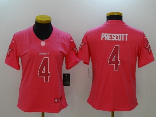 Nike-Cowboys-4-Dak-Prescott-Pink-Fashion-Women-Limited-Jersey