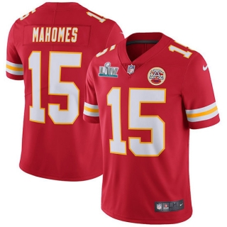 Men's Chiefs #15 Patrick Mahomes Super Bowl LIV Red Vapor Untouchable Limited