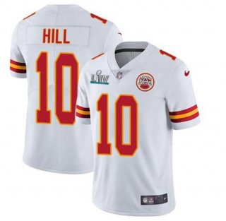 Men's Chiefs #10 Tyreek Hill Red Super Bowl LIV Stitched NFL Limited Rush red Jersey