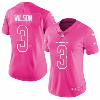 Nike-Seahawks-3-Russell-Wilson-Pink-Fashion-Women-Limited-Jersey