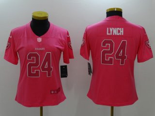 Nike-Raiders-24-Marshawn-Lynch-Pink-Fashion-Women-Limited-Jersey