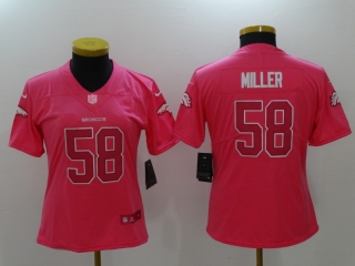 Nike-Broncos-58-Von-Miller-Pink-Fashion-Women-Limited-Jersey