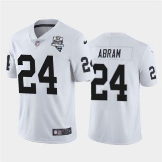 Nike-Raiders-24-Johnathan-Abram-White-2020-Inaugural-Season-Vapor-Untouchable-Limited-Jersey