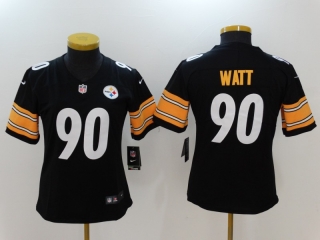 Nike-Steelers-90-T.J.-Watt-Black-Women-Vapor-Untouchable-Limited-Player-Jersey