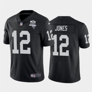 Nike-Raiders-12-Zay-Jones-Black-2020-Inaugural-Season-Vapor-Untouchable-Limited-Jersey