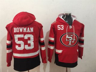 San-Francisco-49ers-53-NaVorro-Bowman-Red-All-Stitched-Hooded-Sweatshirt