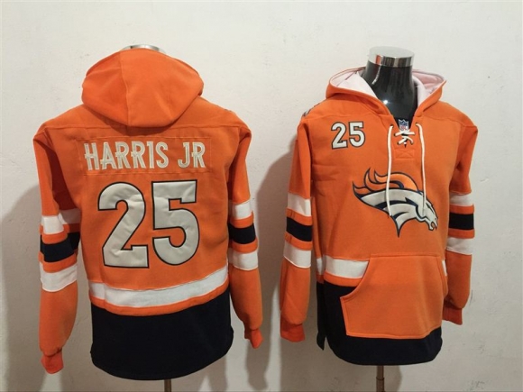 Denver-Broncos-25-Chris-Harris-Orange-All-Stitched-Hooded-Sweatshirt