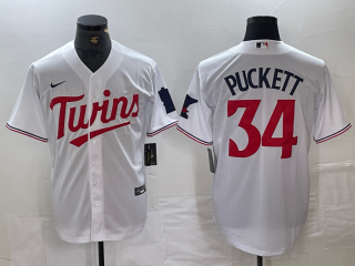 Minnesota Twins #34 Kirby Puckett White 2024 Home Limited Cool Base Stitched