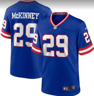 New York Giants#29Mckinney blue jersey