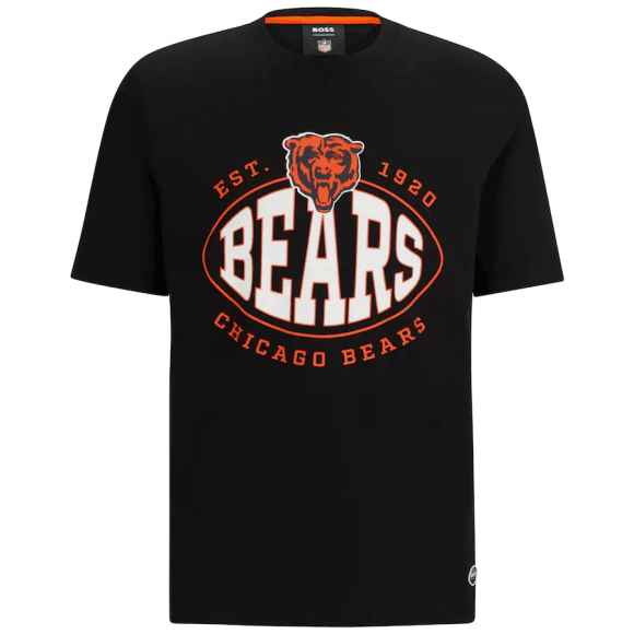 Chicago Bears Black BOSS X Trap T-Shirt