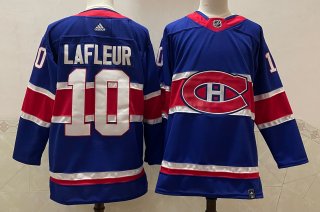 Men's Montreal Canadiens #10 blue Stitched Jersey