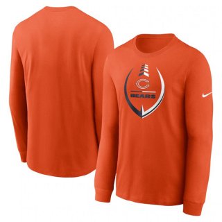 Chicago Bears Orange Icon Legend Performance Long Sleeve T-Shirt