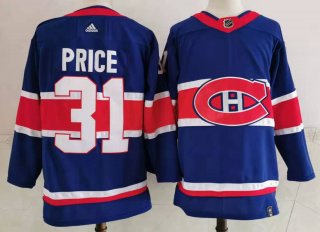 Men's Montreal Canadiens #31 Carey Price blue Stitched Jersey