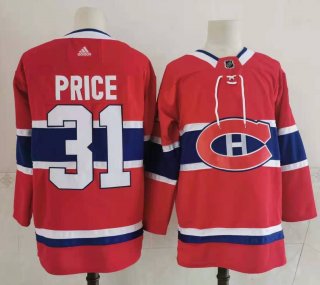 Men's Montreal Canadiens #31 Carey Price red Stitched Jersey
