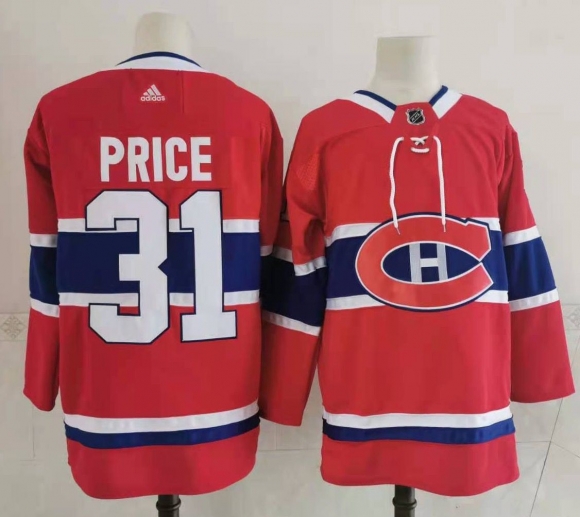 Men's Montreal Canadiens #31 Carey Price red Stitched Jersey