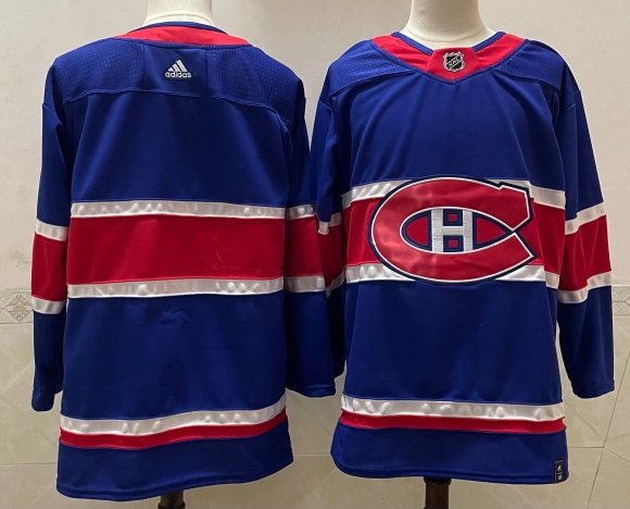 Men's Montreal Canadiens blank blue stitched jersey
