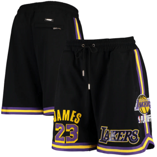Los Angeles Lakers #23 LeBron James Black Shorts