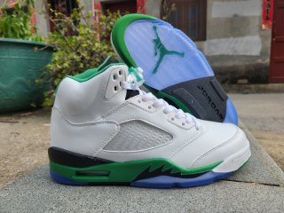 Jordan 5 white green shoes 40-47