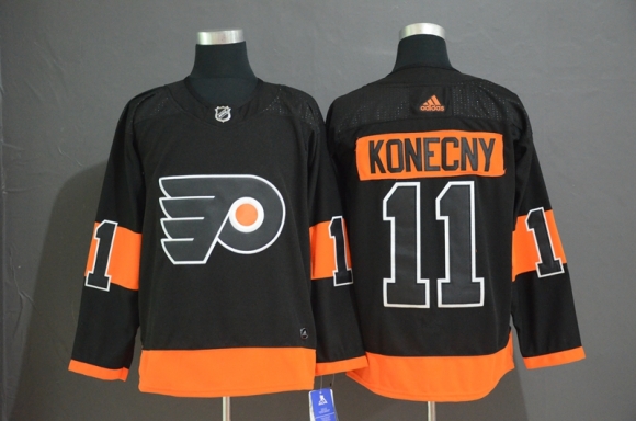 Philadelphia Flyers #11 Travis Konecny Black Stitched NHL Jersey