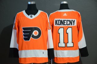 Philadelphia Flyers #11 Travis Konecny Orange Stitched NHL Jersey