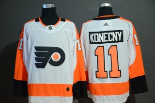 Philadelphia Flyers #11 Travis Konecny White Stitched NHL Jersey