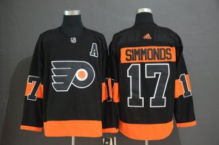 Philadelphia Flyers #17 Wayne Simmonds Black Stitched NHL Jersey