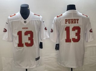 San Francisco 49ers #13 Brock Purdy White Vapor Untouchable Limited Stitched