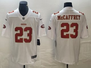 San Francisco 49ers #23 Christian McCaffrey White Vapor Untouchable Limited Stitched