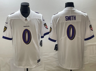 Baltimore Ravens #0 Roquan Smith White Vapor Untouchable Limited Football