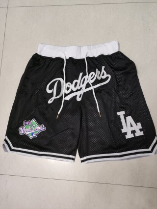 Los Angeles Dodgers black men shorts