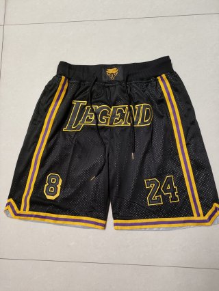 Los Angeles Lakers black men shorts