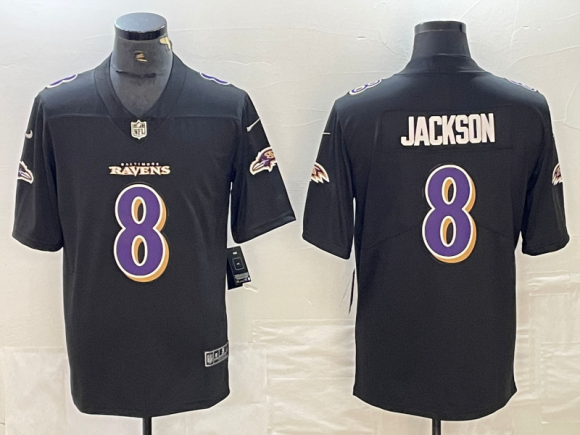 Baltimore Ravens #8 black vapor limited jersey