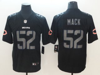 Chicago Bears #52 black impact limited jersey