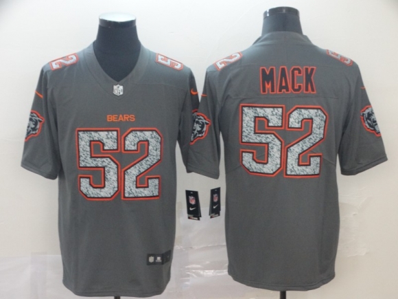 Chicago Bears #52 mack gray fashion limited jersey