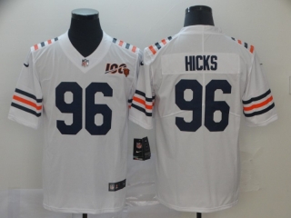 Chicago Bears #96 white vapor 100th jersey