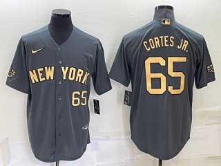New York Yankees #65 Nestor Cortes Jr. Charcoal 2022 All-Star Cool Base Stitched
