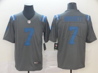 Indianapolis Colts #7 Jacoby Brissett Gray Inverted Legend Stitched NFL Jersey