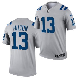 Indianapolis Colts #13 T.Y. Hilton Gray 2021 Inverted Legend Stitched Jersey