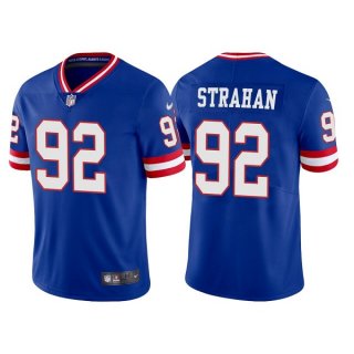 New York Giants #92 Michael Strahan Royal Vapor Untouchable Limited Stitched