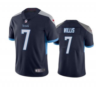 Tennessee Titans #7 Malik Willis Navy Vapor Untouchable Stitched Jersey
