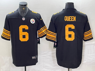Pittsburgh Steelers #6 Patrick Queen color rush limited jersey