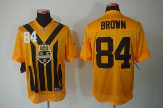 Pittsburgh Steelers #84 black yellow 1933 throwback jersey