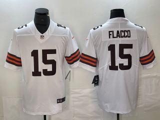 Cleveland Browns #15 Joe Flacco white F.U.S.E limited jersey