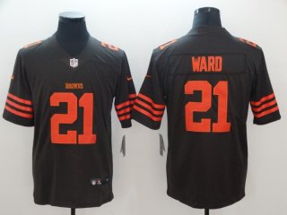 Cleveland Browns #21 brown color rush limited