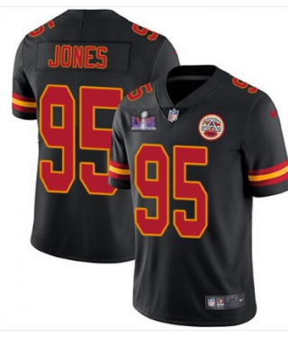 chiefs#95 Chris jones black jersey